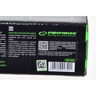 14. Esperanza Flame EGP102R Gaming-Mauspad (300 mm x 240 mm)