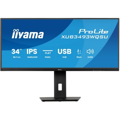 2. iiyama XUB3493WQSU-B6 34" UW IPS-Panel 3440x1440 120Hz 21:9 400cd/m² 1000:1 1ms