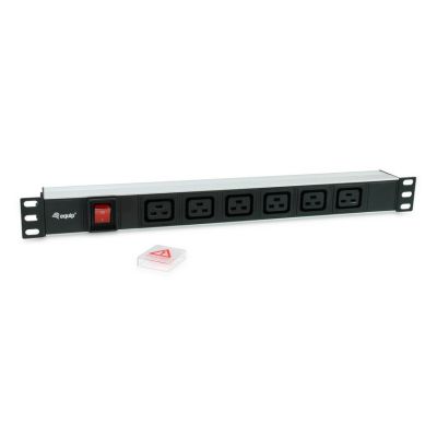3. Equip 333319 PDU Stromverteilungseinheit 6 x Netzwerkdosen 1U Schwarz