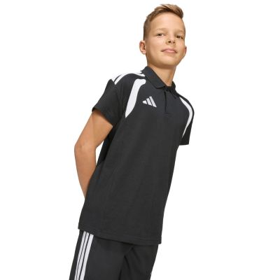 6. adidas Tiro 26 League Poloshirt für Kinder Schwarz KF3407