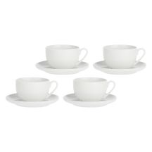 LA PORCELLANA BIANCA CORTE Set mit 4 Tassen mit Untertasse 450 ml