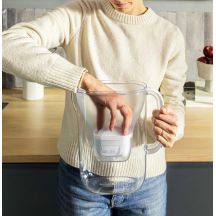 Brita Essential XL Wasserkanister + 3 Filterkartuschen, dunkelblau