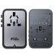 9. Acefast Z1 GaN 75W PD Reiseladeadapter 3x USB-C 2x USB-A - Schwarz