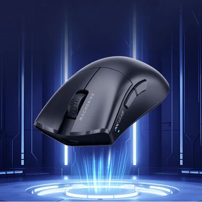 8. Machenike L8 Max Kabellose Gaming-Maus mit Ladestation – Schwarz