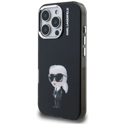 2. Karl Lagerfeld IML Aquarelle Karl & Logo MagSafe Hülle für iPhone 16 Pro Max - Schwarz