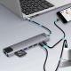7. MEDIA-TECH HUB USB 8 IN 1 GIGA LAN HUB MT5046