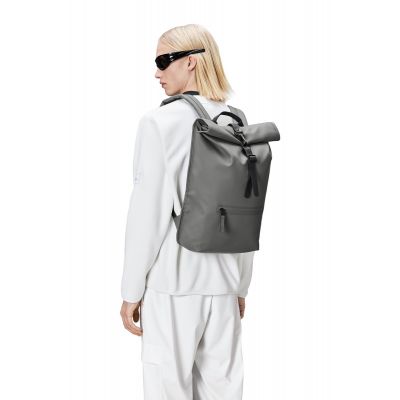 3. Rains Rolltoprucksack Grau W3 13320 13