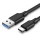 Ugreen US184 20881 USB-A 3.0 / USB-C 3A Kabel 0,5 m – Schwarz