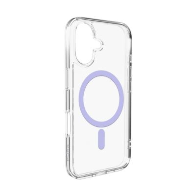 Puro Lite Mag TPU+PC-Hülle kompatibel mit MagSafe für iPhone 17 – Transparent mit rosa Ring