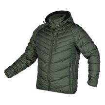 Mix&Match Jacke, gesteppt, Daunen, leicht, oliv und schwarz, Größe M