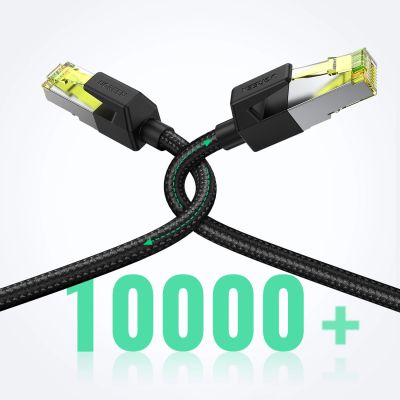 7. Ugreen NW150 80423 Ethernet RJ45 Cat 7 10 Gbit/s Kabel 2 m – Schwarz