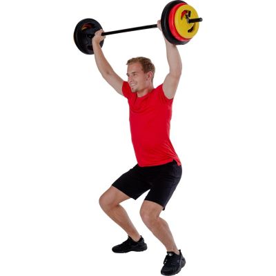 11. Zusammenklappbare Hantelstange aus Verbundmaterial, 20 kg, 130 cm, Pure 2 Improve