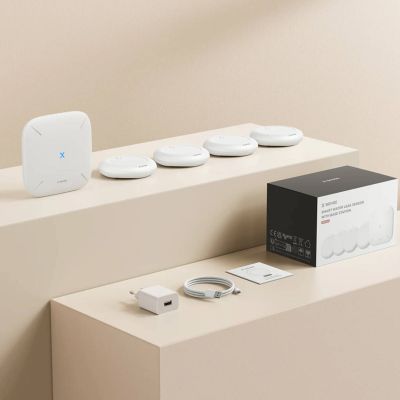 9. X-Sense SWS0A41 Flüssigkeitslecksuchgerät Batterie 4 Stück.