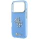 6. Guess IML 4G Script Metallhülle für iPhone 18 Pro Max / 17 Pro Max – Hellblau