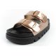 3. Lee Cooper Damenschuhe, Hausschuhe, gold, bequem, Plateau, modisch