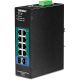 TRENDnet Switch 10-Port Industrie-Gbit PoE+ L2 Metall IP30