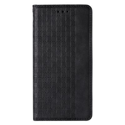 4. Magnetband Hülle Hülle für Samsung Galaxy S22+ (S22 Plus) Tasche Geldbörse + Mini Lanyard Anhänger Schwarz