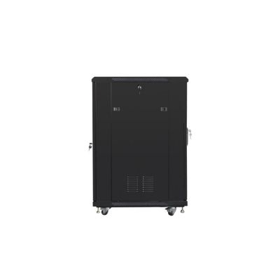 10. Rackschrank Lanberg FF01-6822-12B (22 HE; 19''; 1160 mm / 600 mm / 800 mm; Standgerät; Glas; 800 kg; schwarz)