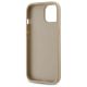 7. DKNY Quilted Stack Logo iPhone 15 Hülle – Beige