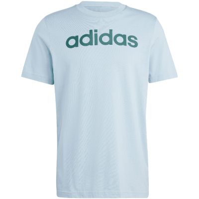 8. adidas Essentials Single Jersey Linear Logo-T-Shirt mit Stickerei M IJ8651