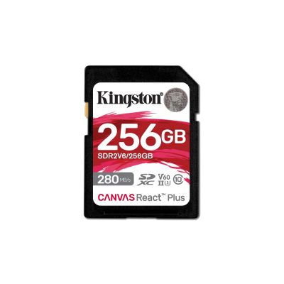 4. KINGSTON SDXC Canvas 256GB React Plus UHS-II 280R/150W U3 V60 für Full HD/4K