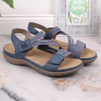 10. Bequeme Rieker W RKR587 blaue Sandalen