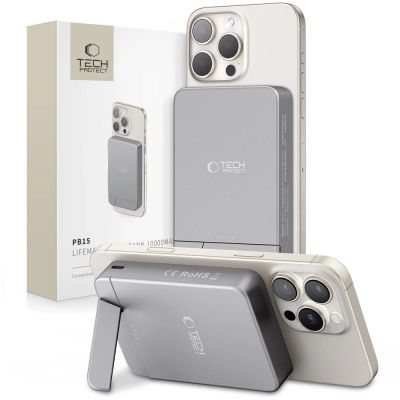 Powerbank Tech-Protect PB14 LifeMag MagSafe 10000 mAh - grau
