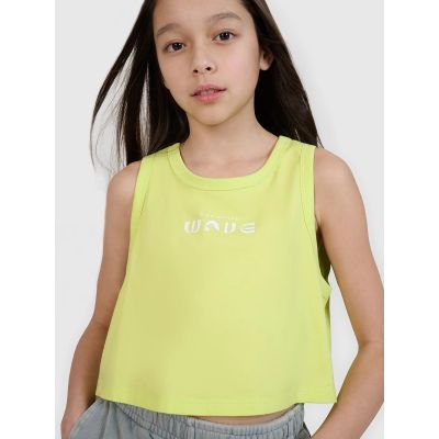 Oversize-Crop-Top mit Print für Mädchen 4F 4FJWSS25TSLEF112-45S