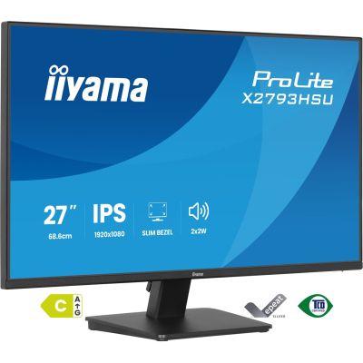 2. iiyama ProLite X2793HSU-B1 Computermonitor 68,6 cm (27") 1920 x 1080 px Full HD LED Schwarz