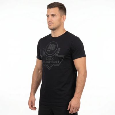 6. Schwarzes Herren-T-Shirt aus Baumwolle, DBX Bushido