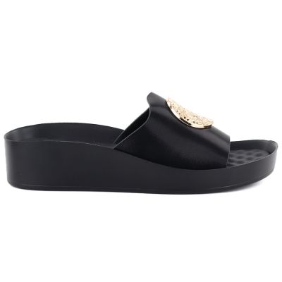 2. Schwarze Plateau-Flip-Flops für Damen, Modell Potocki 43326