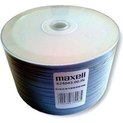 MAXELL CD-R 700 MB, 50 Stück pro Schrumpfverpackung, 52-fache Schreibgeschwindigkeit, 80 Minuten Aufnahmezeit. Hochwertige, bedruckbare Discs mit brillanten Farben und langer Speicherdauer. Für Multimedia-Anwendungen.