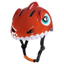 Wozinsky Kinderfahrradhelm mit Dinosaurier-Motiv, Größe S – Rot