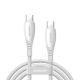 Joyroom S-A59 Vibrant Series 60W USB-C - USB-C-Kabel 1,2 m - Weiß