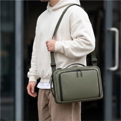 13. Tech-Protect Defender S50 Rucksack für Ryanair & Wizzar, 20 l Laptop, Olivgrün