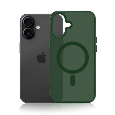 5. 3mk Smoke MagCase für iPhone 16 - Grün-Transparent