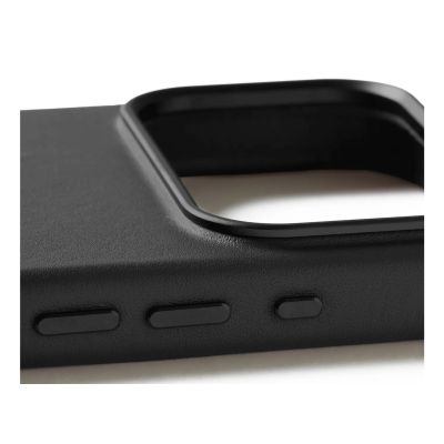7. Mujjo Lederhülle - Lederhülle für iPhone 17 Pro, kompatibel mit MagSafe (schwarz)