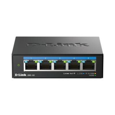 9. D-Link 5-Port Multi-Gigabit 2.5G Desktop-Switch - Unmanaged - L2 - 2.5G Ethernet (100/1000/2500)