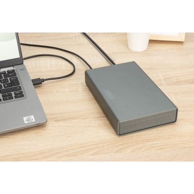 12. Digitus USB 3.0 Festplattengehäuse, 3,5", SATA, 16 TB, Aluminium