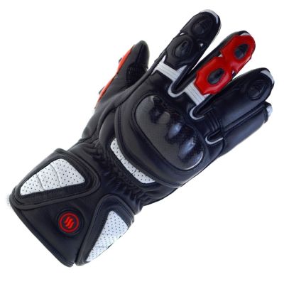 34. GLOVII Beheizbare Motorradhandschuhe, batteriebetrieben oder mit Akku, Größe L, Batterien, Ladegerät und Kabel im Lieferumfang, GDBL