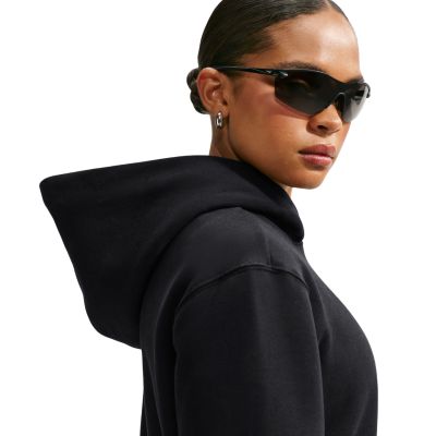 5. Nike Studio Fleece Damen-Sweatshirt, mittelschwer, Schwarz, IM8100 001