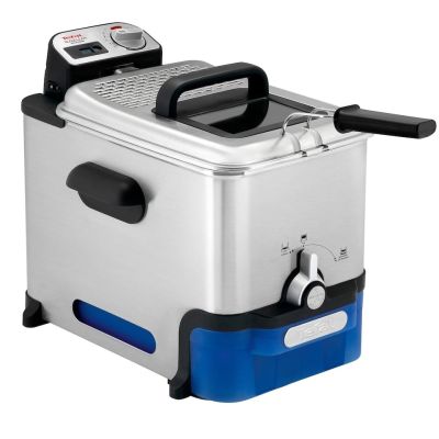 15. Tefal FR8040 Fritteuse, Fassungsvermögen 3,5 l, Farbe Schwarz, Edelstahl, Leistung 2300 W, Abmessungen 34,8 cm x 46,4 cm