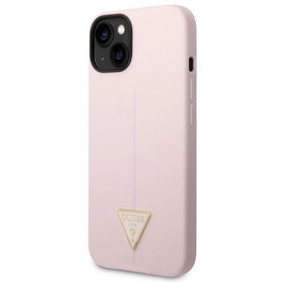 2. Guess Silikon Dreieck Hülle für iPhone 14 6.1" - Lila