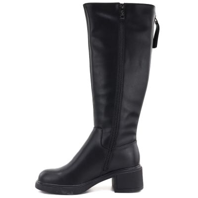 3. Schwarze Damen-Ankle-Boots aus Leder, Vinceza FIO27-67056