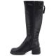 3. Schwarze Damen-Ankle-Boots aus Leder, Vinceza FIO27-67056