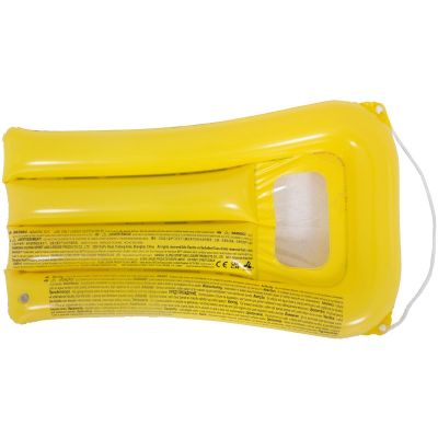 7. Strandmatratze mit Fenster Unterwasserwelt 74x48cm 37591 - GELB