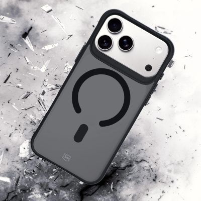 13. 3mk Smoke MagCase für iPhone 17 Pro - Schwarz, halbtransparent