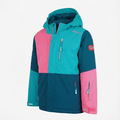 3. Trollkids Kinder Hallingdal Jacke Outdoor Mehrfarbige Winterjacke mit Kapuze (226-123)
