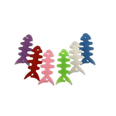 2. Fischförmige Kopfhörerkabelhülle – grün