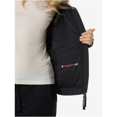 Damenjacke SUPER.NATURAL W WARM UP ALOOF DWR JACKET, schwarz